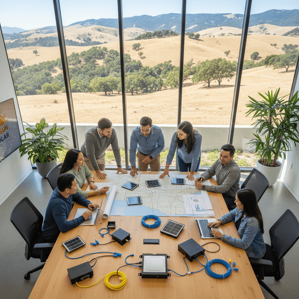 LGCYPower team collaborating in their California office