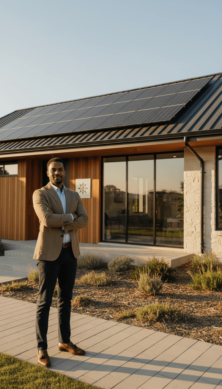 Solar panels installed on California home rooftop